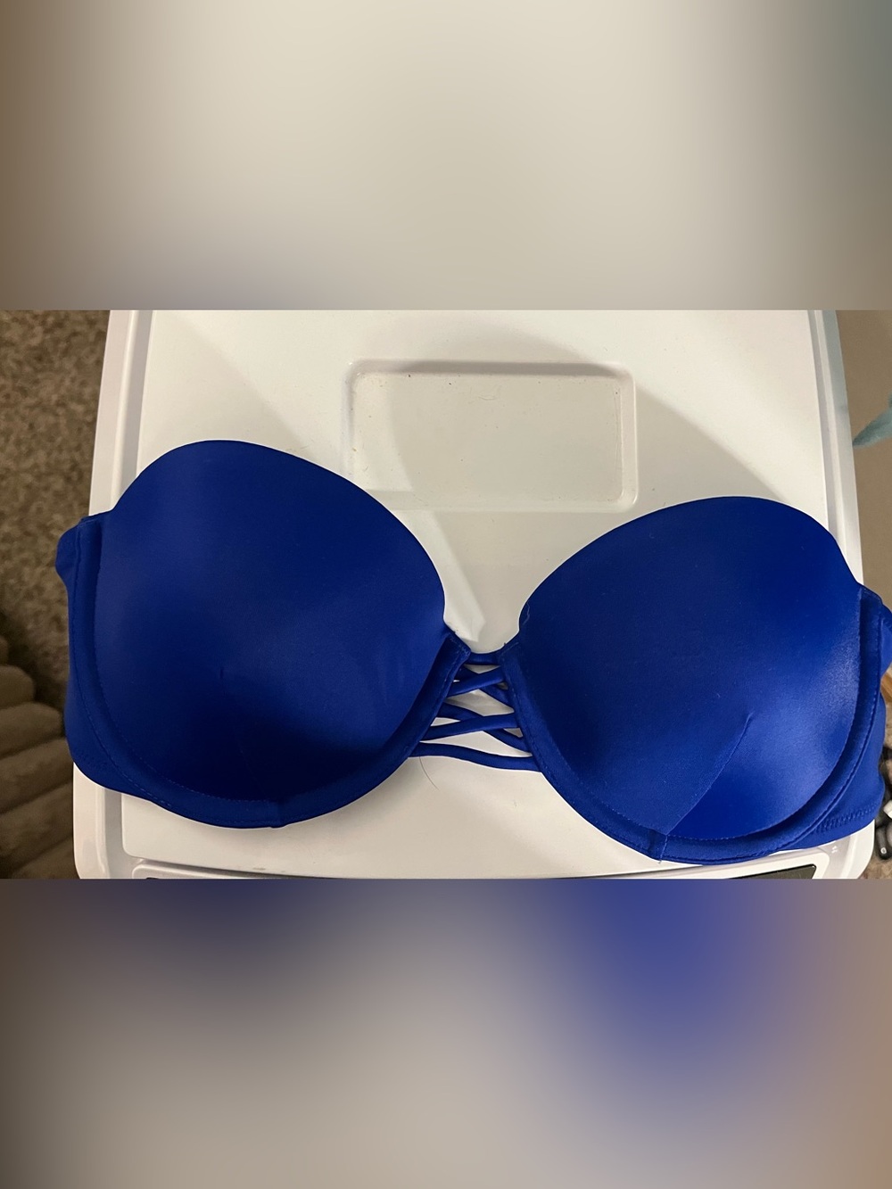 Victoria's Secret Royal Blue Strappy Push-Up Bikini Top